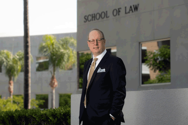 Austen Parrish, dean of the UCI School of Law. Photo credit: Steve Zylius/UCI